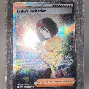 Pokémon Erika's Invitation Holographic Trainer Card